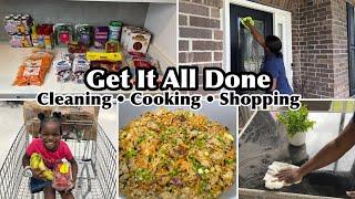 GET IT ALL DONE WITH ME| CLEANING & COOKING| GROCERY HAUL