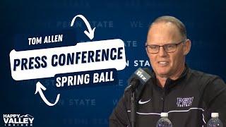 Tom Allen talks Tuesday night's spring practice — #PennState Nittany Lions Football