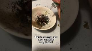 A different way to test for potassium permanganate… 