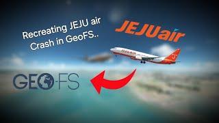 Recreating JEJU air Crash in GeoFS according to my speculations.. #jeju #737800 #fypシ゚ #plen #avgeek