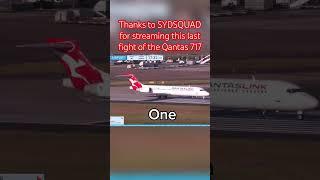 Final Qantas 717 flight #aviation #sydsquad