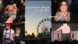 week in my life | summer festival, stampede & grwm