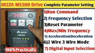 Delta Drive Parameter Setting! Delta MS300 Drive Parameter Setting