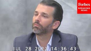 WATCH: Donald Trump Jr. Deposition Video Now Released By New York Attorney General's Office