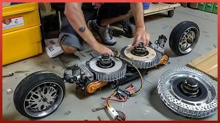 Man Builds a High Power Fat Tyres Electric Scooter | DIY Project by @hennybutabi