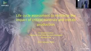 UYMD II | LCA to Minimise the Impact of Critical Minerals | Jordan Lindsay | Minviro