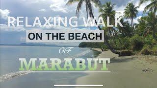 Relaxing Walk on the Beach of Marabut