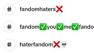 Random fandom haters getting k!lled 