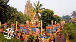 Mahabodhi Temple at Bodh Gaya, India: The Site of Buddha's Enlightenment  [Amazing Places 4K]