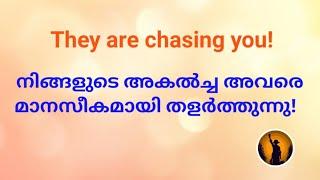 ️നിങ്ങളുടെ അകൽച്ച അവരുടെ മനസ്സ് അസ്വസ്ഥമാക്കുന്നു! They are chasing you!