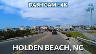  Cruising Holden Beach, North Carolina: Scenic 4K Drive Along Coastal Bliss! ️