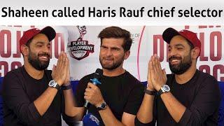 Check Haris Rauf reaction when Shaheen called him chief selector