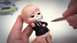 폴리머클레이로 보스베이비 피규어 만들기 Sculpting The boss baby with Polymer clay