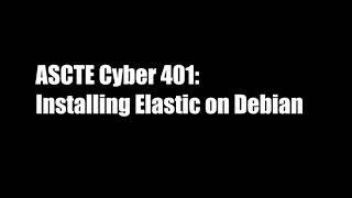 07 Installing your Elastic server