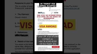 UK tourist visa decision Overturned I Pre Action Protocol I PAP