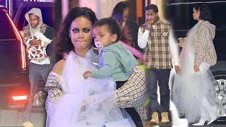 Rihanna and ASAP Rocky take their kids out on Halloween