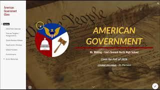 2024 Online American Government Class