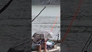 The rain hit us hard on The Big Southfork River on an overnight trip #kayakfishing