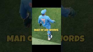 MSD the man of his words|ms dhoni edit| #cricket #shorts