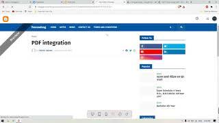 Integrate pdf to Websites from Drive |