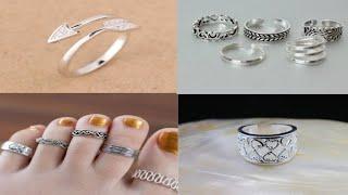 #Silvertoerings #toerings                   Silver Toe Rings Designs | Stylish Silver Toe Rings-Diya