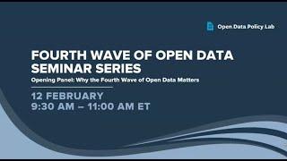 Fourth Wave Seminar #1: Why the Fourth Wave of Open Data Matters