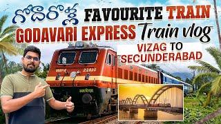 గోదారోళ్ల Favourite Train || Godavari Express Train Vlog || Vizag To Secunderabad || HN motovlogs