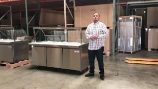 72 ins Refrigerator Cold Salad table Buffet Table　Sauces station