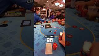 Three way ALL IN! #poker #shorts