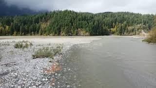 Flying along the Coquihalla River