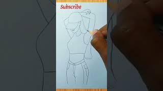 Beautiful girl drawing | Girl drawing #short  #youtubeshorts  #trending  #shortvideo  #girl #shorts