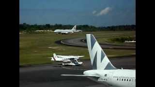 TMA manaus decolagem do 747-4R7F da CARGOLUX em manaus