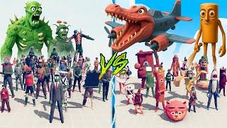 ZOMBIE ARMY vs BRAINROT MEME TEAM  Totally Accurate Battle Simulator TABS