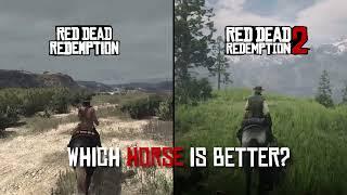 RDR 1 vs RDR 2 Horse comparison
