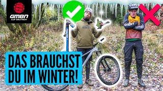 Mit diesem Set-Up macht Mountainbiken auch im Winter richtig Laune!