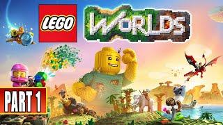 تختيم لعبة ليغو وورلد تشبه ماين كرافت الحلقة 1 / Lego Worlds