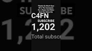 1,200 Subscribers Yay #shorts #c4fn