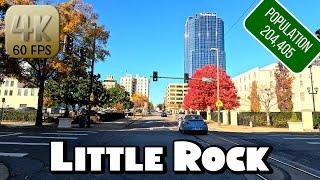 Driving Around Downtown Little Rock, Arkansas in 4k Video