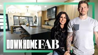 Modern Black & Industrial Home Renovation | Down Home Fab | HGTV