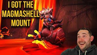 never thought I would swim in Lava for a Mount - Magmashell Mount Dragonflight
