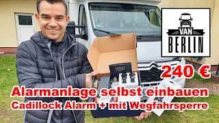 240 € Alarmanlage selbst einbauen | inkl. Wegfahrsperre + Sensoren | Cadillock Alarm + | Giottiline