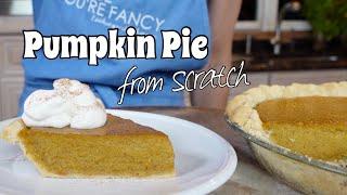 Pumpkin Pie (completely) from Scratch