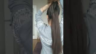 تسريحه ذيل الحصان مع كثافة للشعر