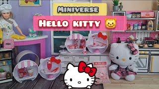 MINIVERSE HELLO KITTY STRAWBERRY   MILK AND CREAM SODA  #diy  #unboxing AND MAKE!!