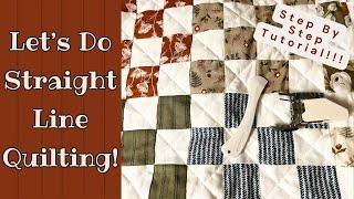 EASY and FAST Straight Line Quilting Tutorial | Beginner Friendly Quilting Tutorial | You Can Do It!