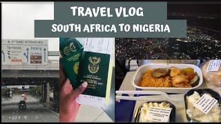 TRAVEL VLOG: SOUTH AFRICA TO NIGERIA *surprised our grandma*