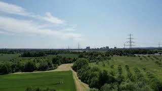 Flying over the Praunheim District in Frankfurt am Main.