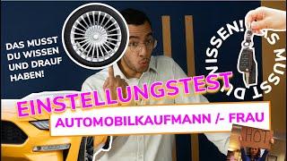 Automobilkaufmann / Automobilkauffrau | Einstellungstest | Alles, was du wissen musst! (2025)