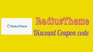 20% OFF – RadiusTheme Discount Coupon Code - How to Redeem Blogvwant Special Promo Code