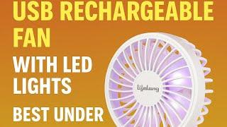 Lifelong Rechargeable usb fan with clip and Led lights